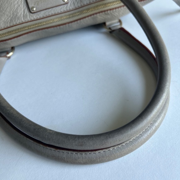 Kate Spade Grey Genuine Pebble Leather Handbag Shoulder Bag - Picture 7 of 15